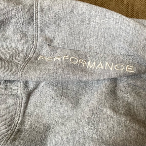 Calvin Klein Performance Gray Cropped Hooded Sweatshirt XL - Picture 3 of 6